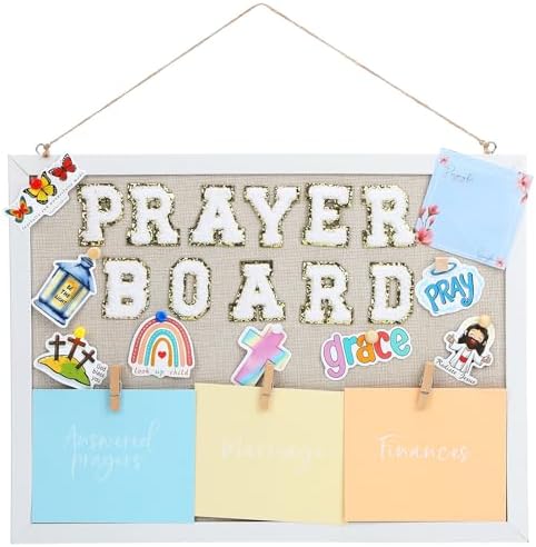 Fullhawl 113 Pcs Prayer Board Kit with Envelopes and Stickers