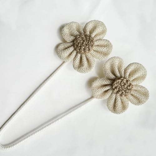 Warmtone Boho Jute Curtain Tiebacks Set of 4