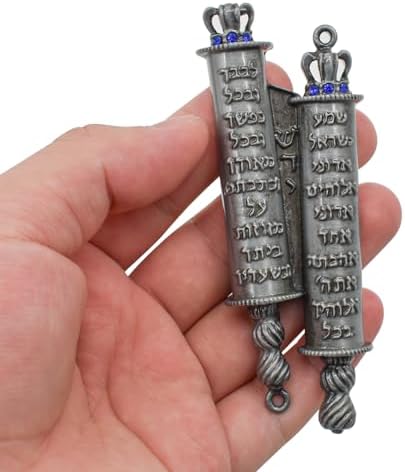 MrMrKura Metal Mezuzah with 2 Scrolls for Door