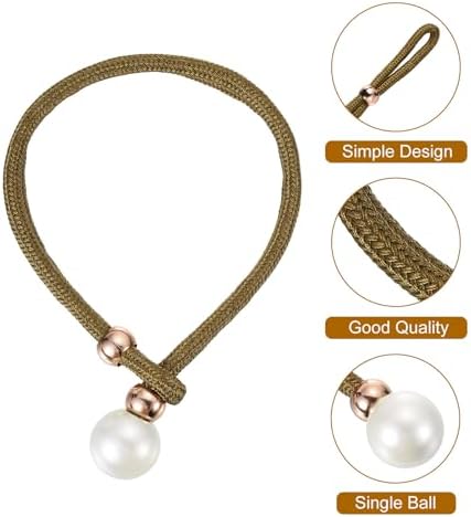 Uxcell Curtain Tieback 2 Pack Coffee Polyester Holdback
