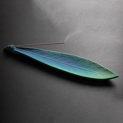 Leaf Shaped Ceramic Ash Tray for Home Office