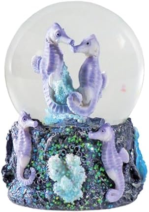 Deluxebase Water Globe with Seahorse Figurine