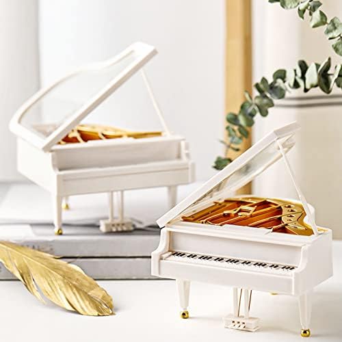 Piano Music Box Wind Up Musical Box for Girls Birthday Gift