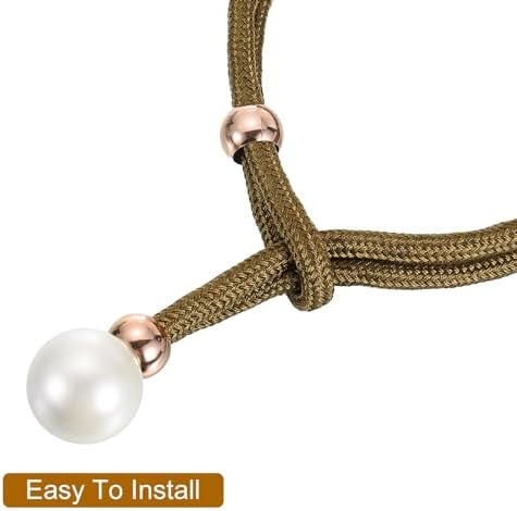Uxcell Curtain Tieback 2 Pack Coffee Polyester Holdback