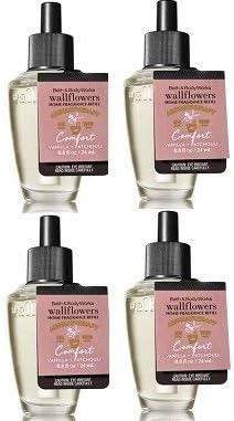 4 Pack Aromatherapy Comfort Vanilla Patchouli WallFlower Refill