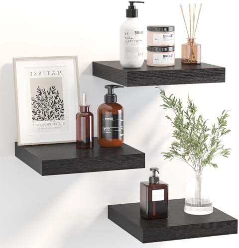 Fixwal 8in Floating Shelves Set of 3