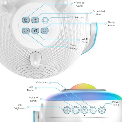 Cute RGB Alarm Clock with Night Light and Bluetooth for Kids