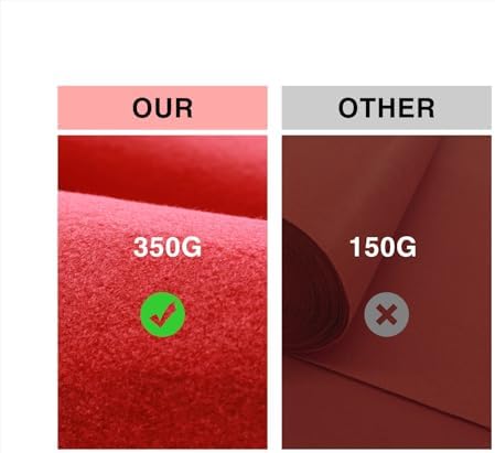 33ft x 30ft Red Carpet Runner for Party and Wedding
