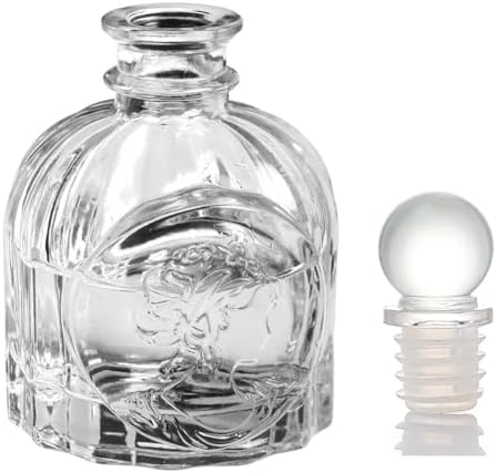 100ML Clear Glass Diffuser Bottle with Lid