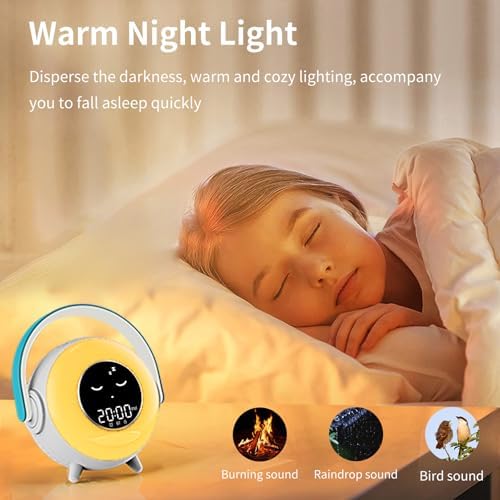 Kids Alarm Clock with Microphone and Night Light