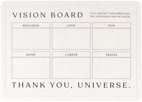 17x23 Vision Board Bulletin Board - No Nails Wall Mounted