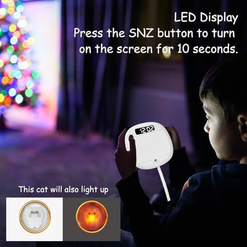 Vibrating Alarm Clock with LED Display for Heavy Sleepers