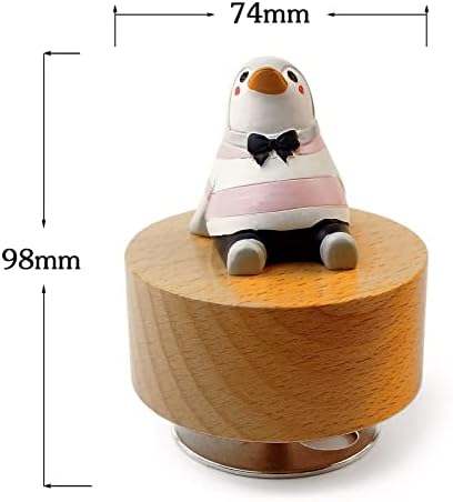 SOFTALK Penguin Wooden Musical Box - You Are My Sunshine