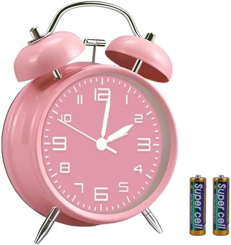 Pxy Loud Alarm Clock for Heavy Sleepers 3D Dial Battery Operated