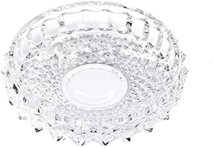 Crystal Glass Cigar Cigarette Ashtray Round Tabletop