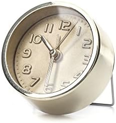 Kikkerland Embossed Metal Alarm Clock Gold or Copper
