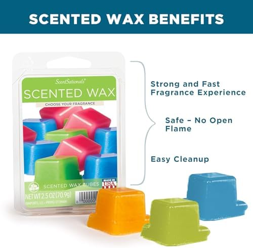 Scentsationals Wax Melts 24-Cubes Cedar Lavender Long Lasting