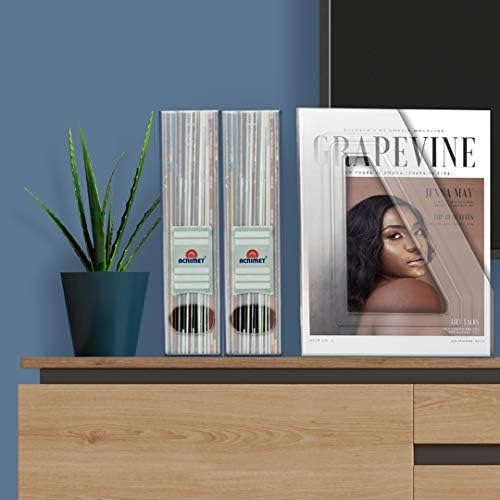 Acrimet Magazine Holder Clear Plastic 2 Pack