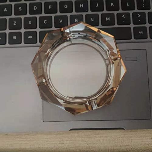 Crystal Glass Ashtray with 4 Smoke Slots