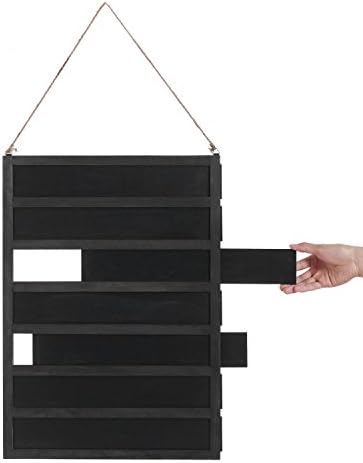 24 Inch Wall Mounted Chalkboard Sign with 7 Removable Panels