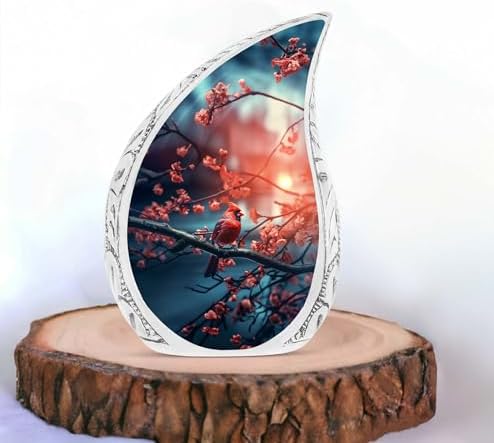 Large Cardinal Urn for Adult Human Ashes