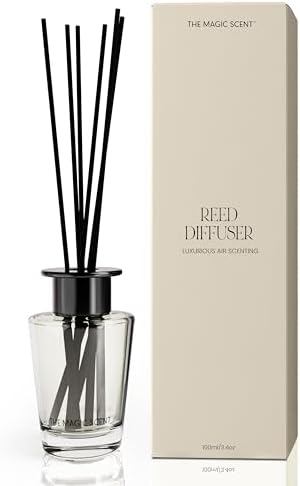 Mahogany Teakwood Reed Diffuser Set - Luxury Natural Aroma