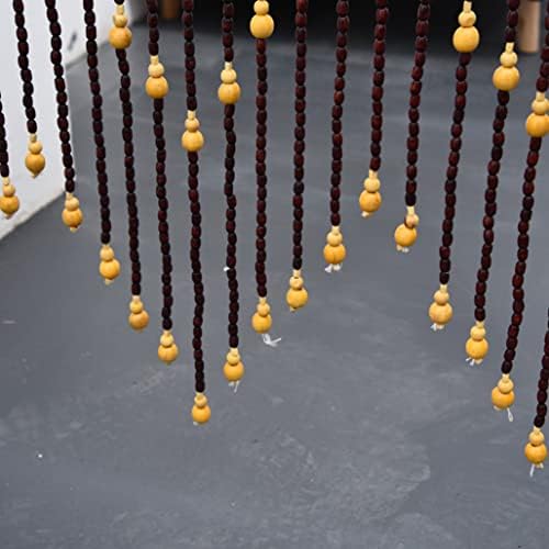 ZHOUXIAO Premium Wood Beaded Curtain for Doorways