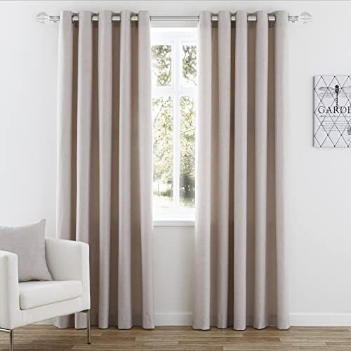 DAINTIER 34 Inch Single Window Curtain Rod with Crystal Acrylic Finial Matte Silver