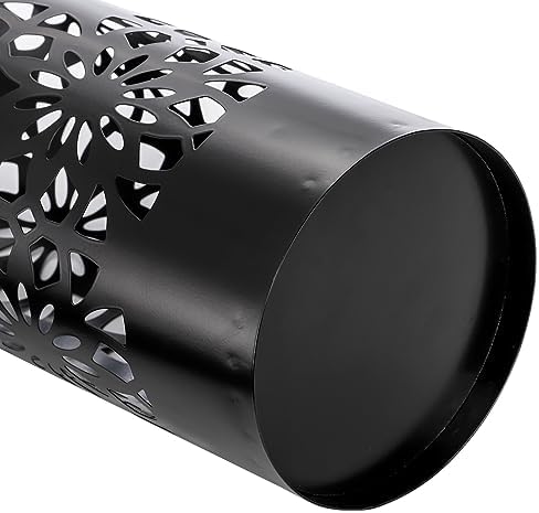 Bekith Metal Umbrella Stand Black Round Holder for Entryway Home Office