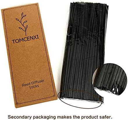 TOMCENXI 100PCS Reed Diffuser Sticks 10 Inch Natural Rattan Diffuser Replacements