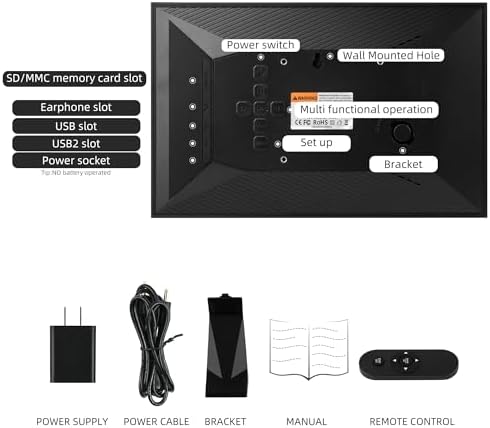 WiFi Digital Wall Clock with Weather and Dementia Alarm