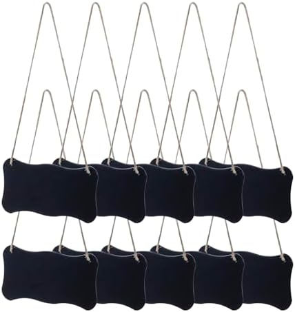 MyGift 5 Inch Mini Chalkboard Signs Set of 10
