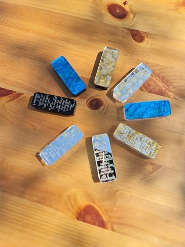TYLDUM Car Mezuzah with Travelers Prayer and Scroll Engraved Blessing Silver