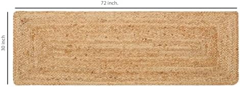 FRELISH DECOR Handwoven Jute Area Rug 25x6 Feet