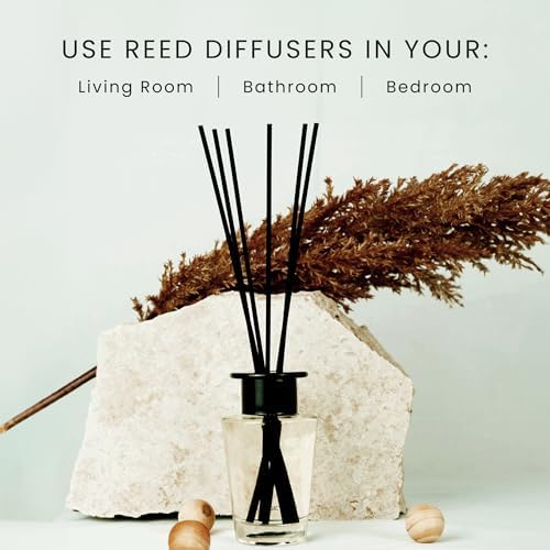 Mahogany Teakwood Reed Diffuser Set - Luxury Natural Aroma