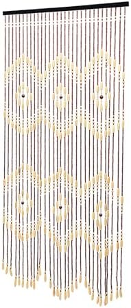Natural Wooden Door Beaded Curtain for Living Room and Bedroom