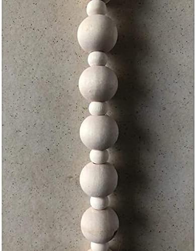 ZHOUXIAO 31 Strand Wood Beaded Curtain for Doorways