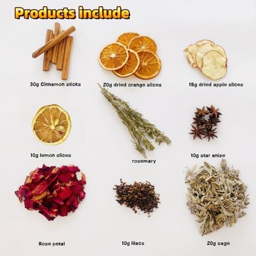 Cinnamon Cloves Rosemary Potpourri Simmer Pot Set