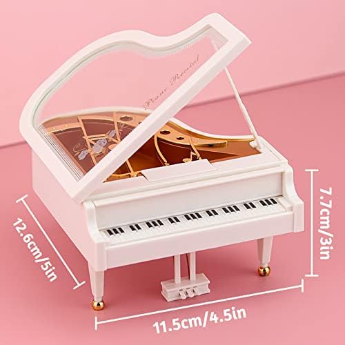 Piano Music Box Wind Up Musical Box for Girls Birthday Gift