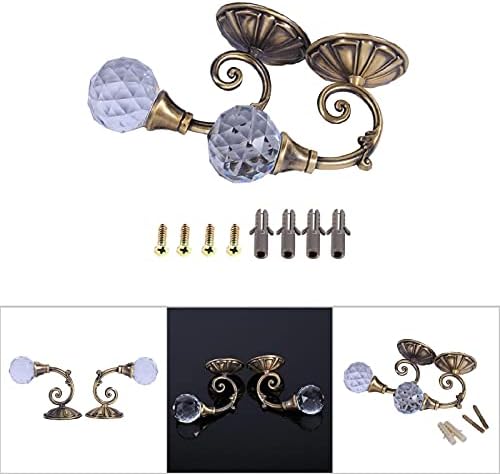 Crystal Curtain Tiebacks 2X Metal Bronze