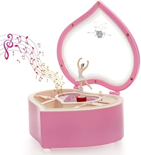 Yarlung Heart Shaped Ballerina Music Box