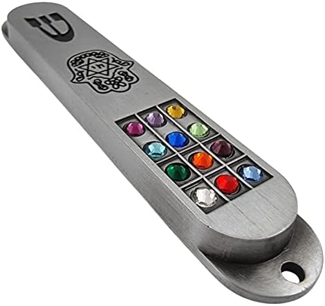 Talisman4u Pewter Mezuzah Case with Scroll 35 Inch