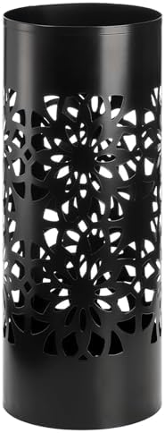 Bekith Metal Umbrella Stand Black Round Holder for Entryway Home Office