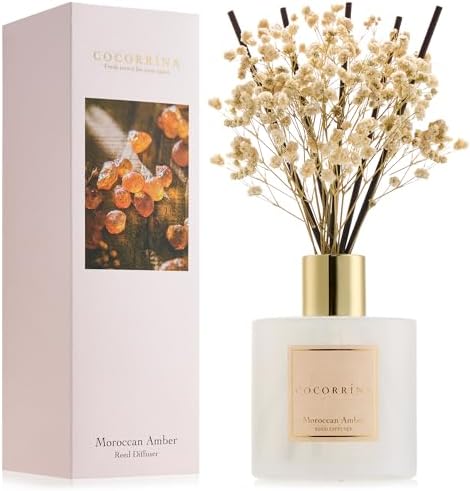 COCORRINA Moroccan Amber Reed Diffuser Set