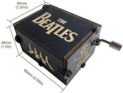 Wood Music Box - Let It Be Classic Handcrank Musical Gift