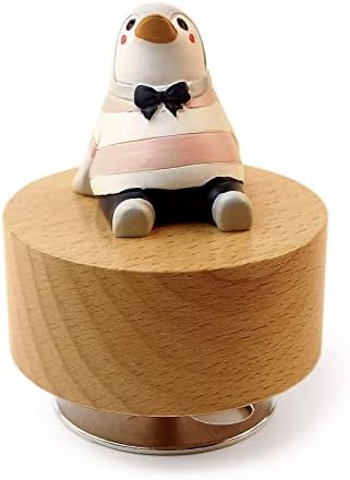 SOFTALK Penguin Wooden Musical Box - You Are My Sunshine