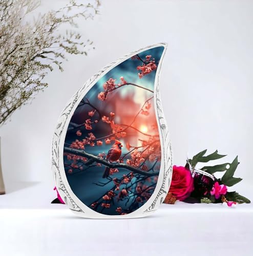 Large Cardinal Urn for Adult Human Ashes