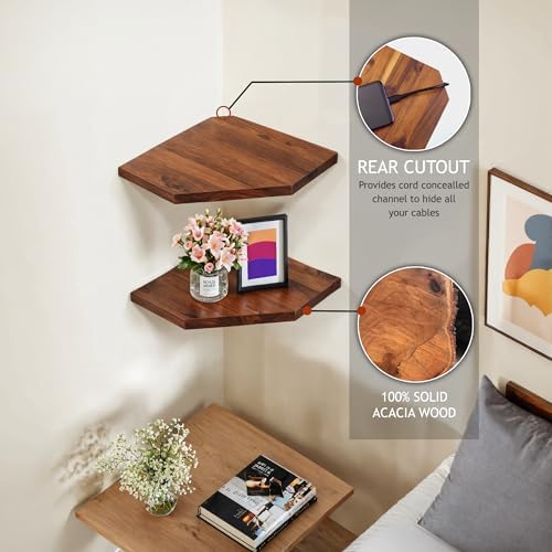 Demigo Corner Shelf Wall Mount Set of 2