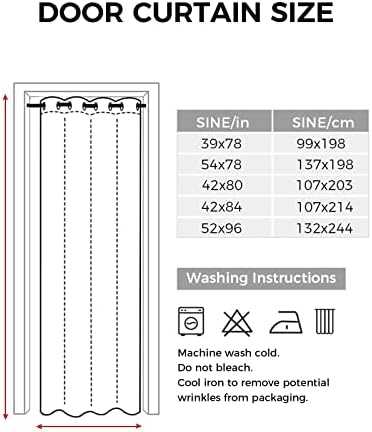 Love Hope Doorway Curtains - 42x84 Blackout Panels