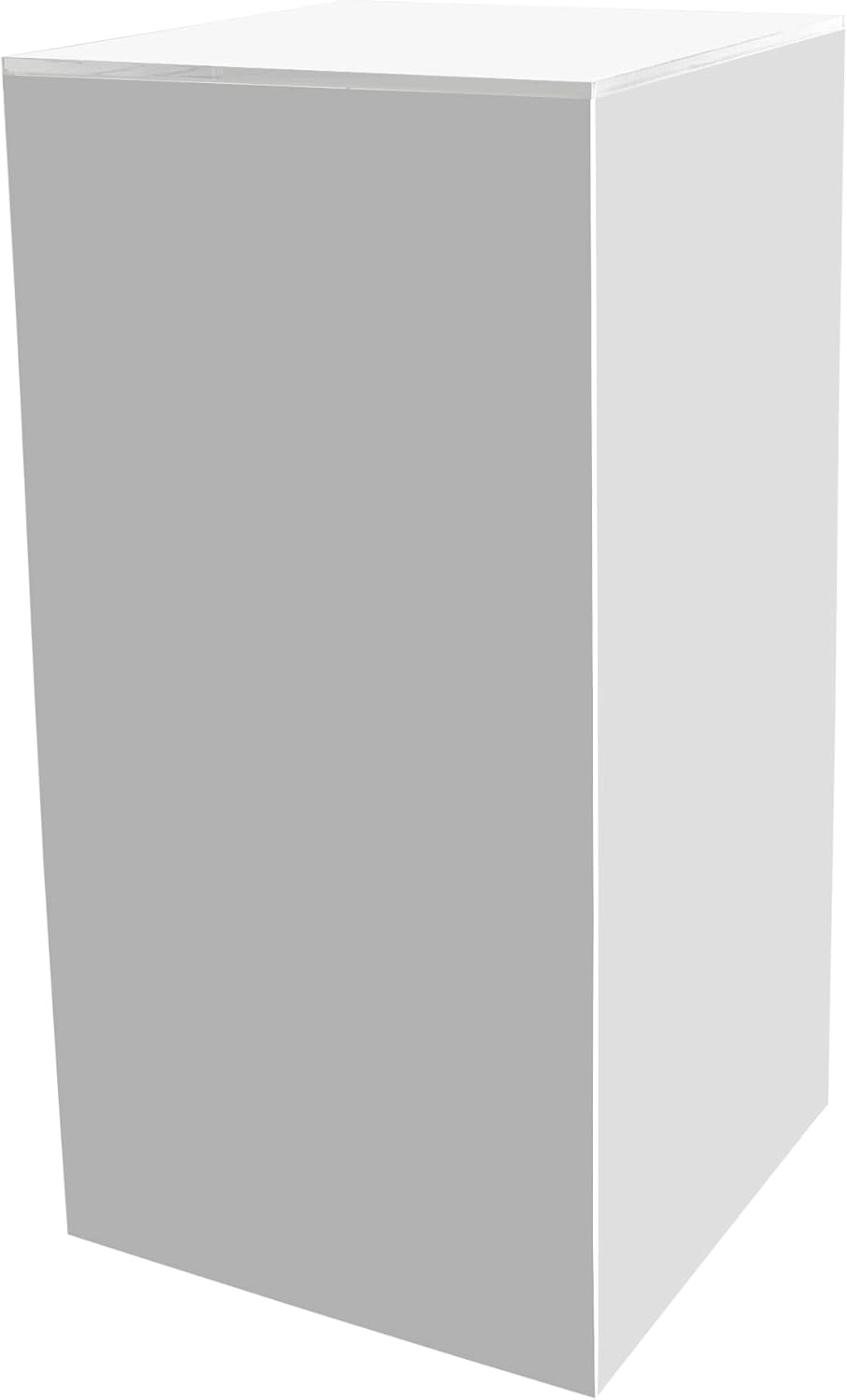 White Acrylic Display Box with Open Side 12x12x24